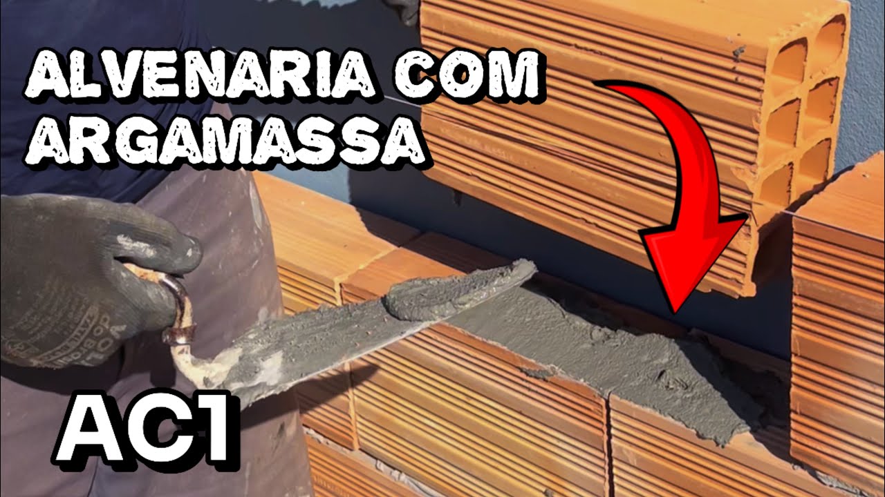 Alvenaria com argamassa AC1!