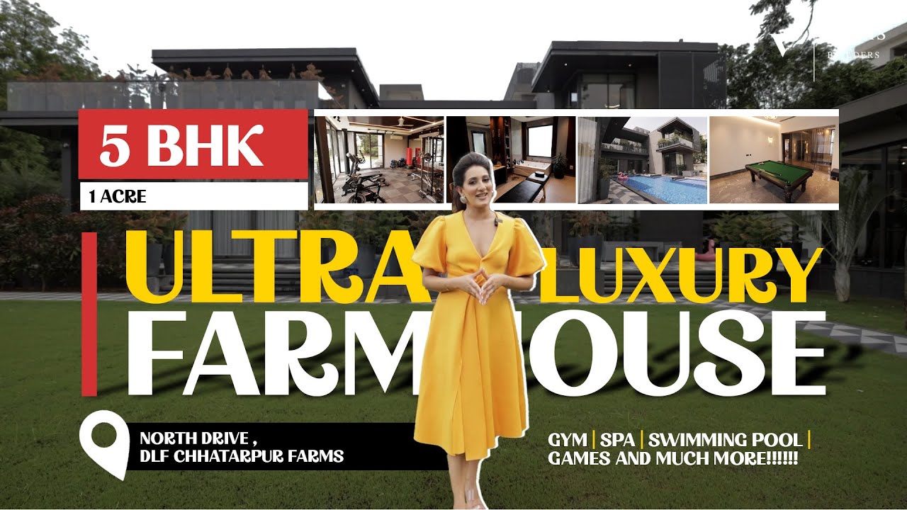 Luxurious Farmhouse Tour | DLF Chhatarpur Farms | 5 BHK