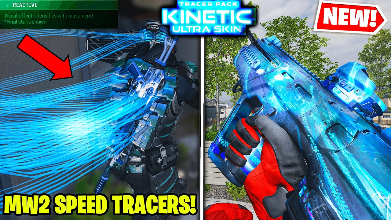 NEW Tracer Pack KINETIC ULTRA SKIN BUNDLE w/ SPEED EFFECT in MW3 WARZONE ⛸ (Vectorwave Tracers)