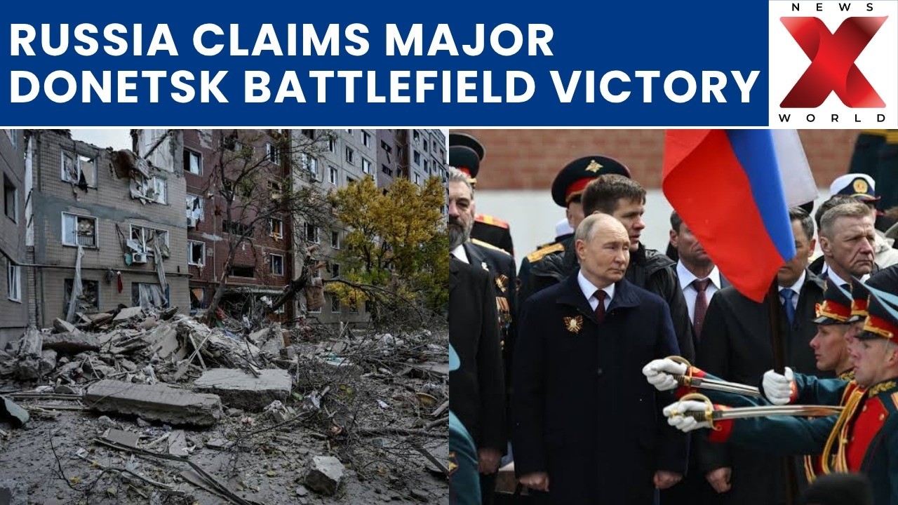 Russia Claims Major Donetsk Victory as Ukraine Launches Bold Crimea Drone Strikes | NewsX World