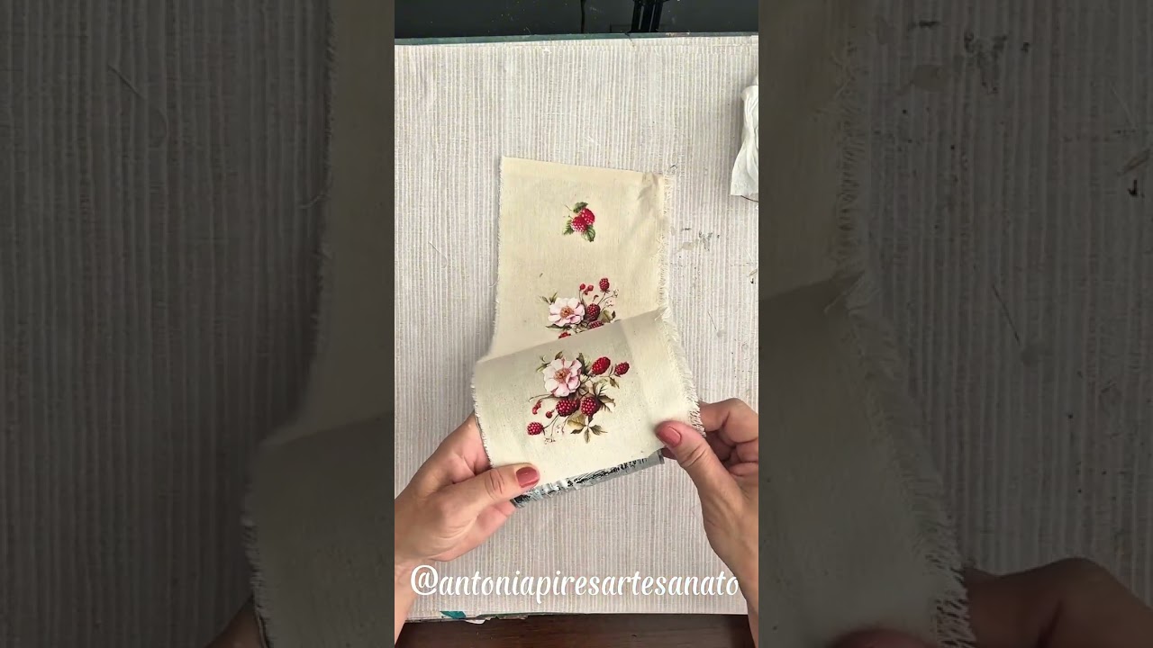 DIY ideia de lata decorada com tecido e adesivo transfer têxtil 