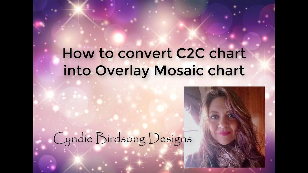 How to Convert C2C chart to Overlay Mosaic crochet chart