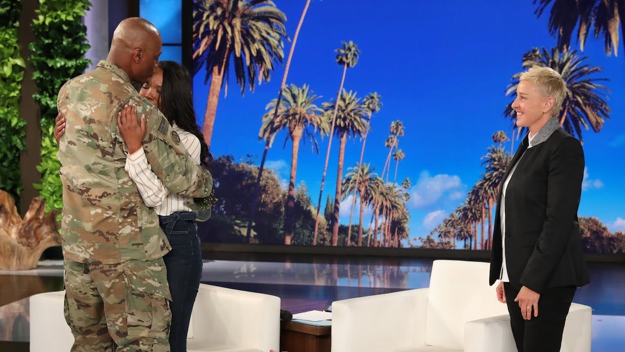 Ellen Stages a Sweet Mother's Day Military Reunion