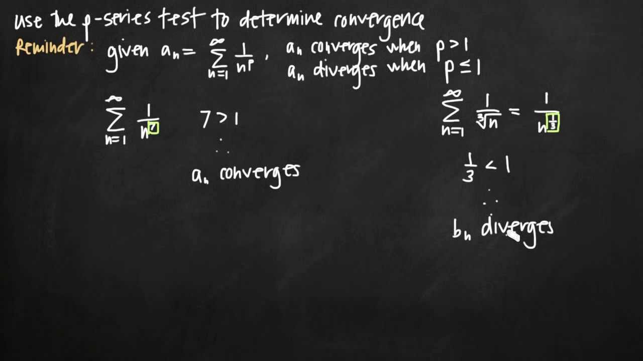 p-Series test for convergence (KristaKingMath)