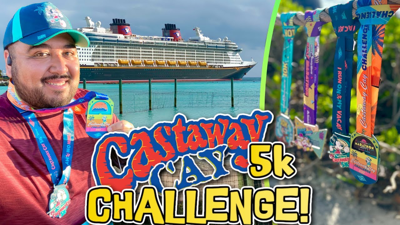 I FINISHED THE runDISNEY CASTAWAY CAY CHALLENGE! Disney Wish Cruise Vlog 4! Disney Cruise Vlog 2023