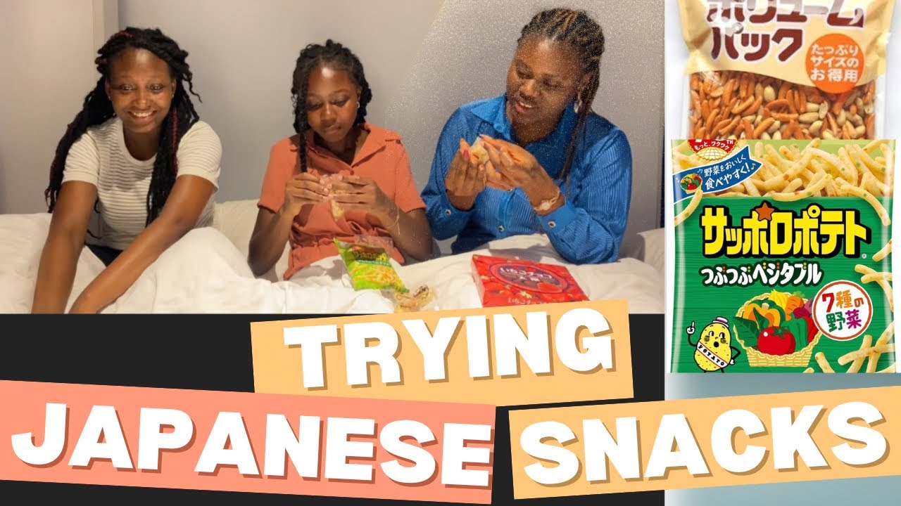 Trying Japanese Snacks for the first time #japan #food