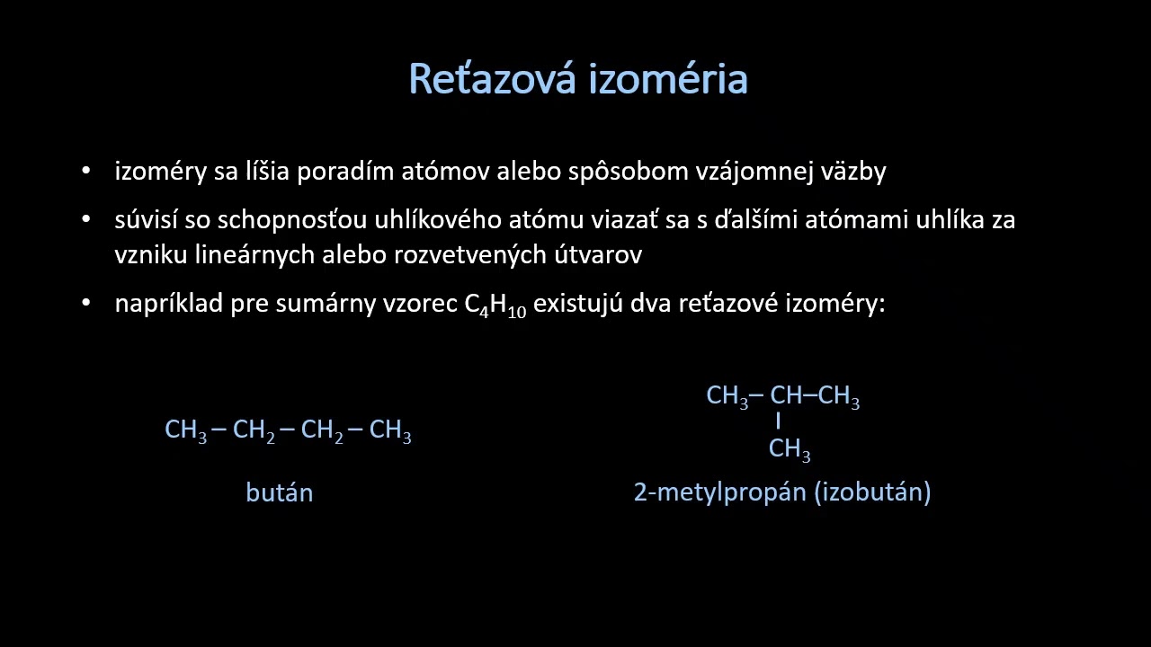 Konštitučná (štruktúrna) izoméria - teória
