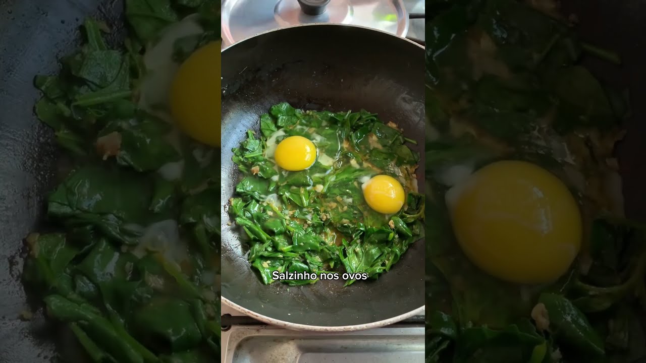 Espinafre com ovos 🤤🥬🥚