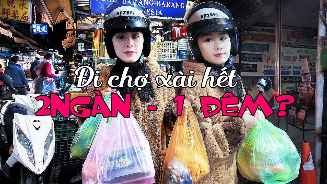 DAILY VLOG | Chang mặc đồ gấu đi chợ Đài Loan xài hết 2 NGÀN 1 ĐÊM 😁