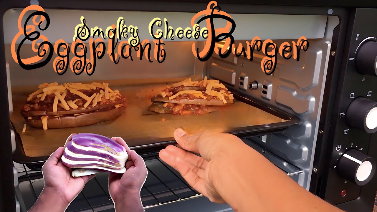 EGGPLANT BURGER | CHEESY EGGPLANT RECIPE #eggplant #Ricetteconlemelanzane