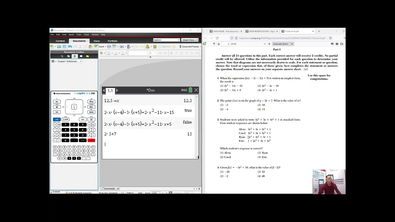 Tips for TI Technology: NYS Math Regents Tips with TI-Nspire CX II family