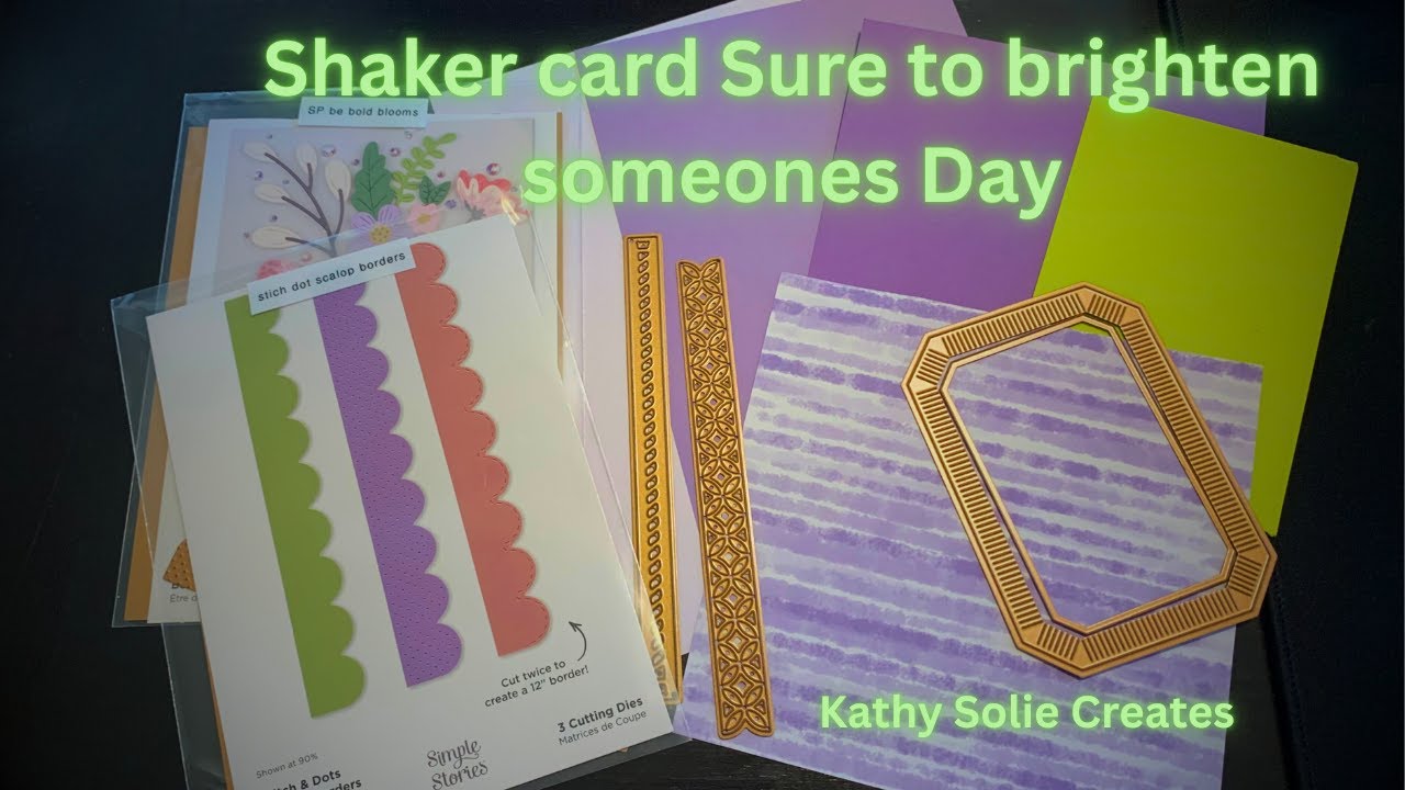 How to make a fun shaker card that will WOW! In no time at all!