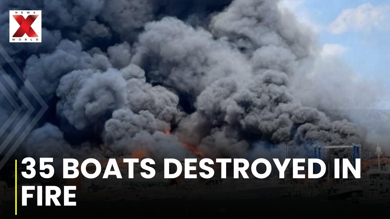 Massive Fire Destroys 35 Fishing Boats In Ecuador | NewsX World