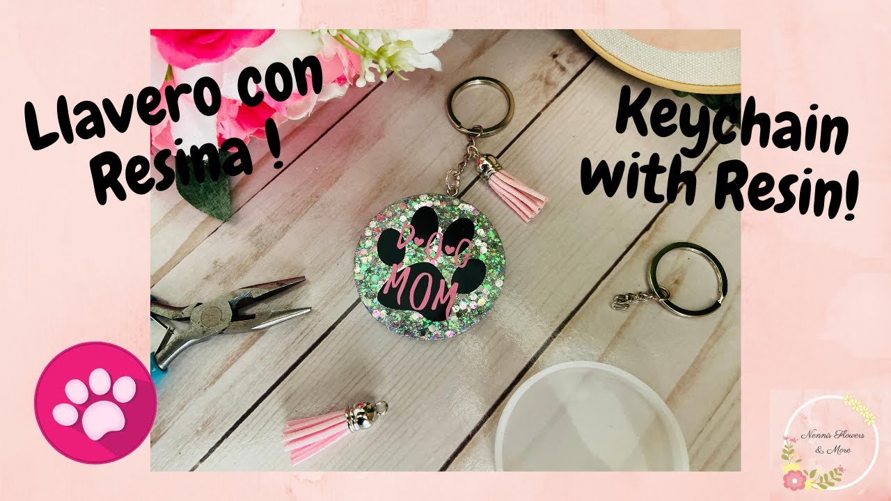 Llavero con Resina || Resin Keychain || Personalizado super fácil || Personalized super easy