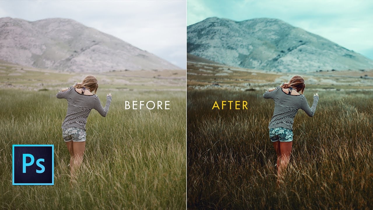 Photoshop cc Tutorial: photoshop cinematic effect | Camera RAW Filter