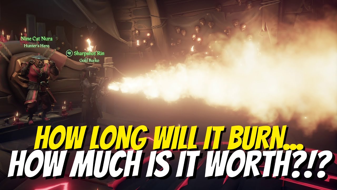 How Long Does An Ashen Skull Burn | Sea of Thieves | What is it Worth