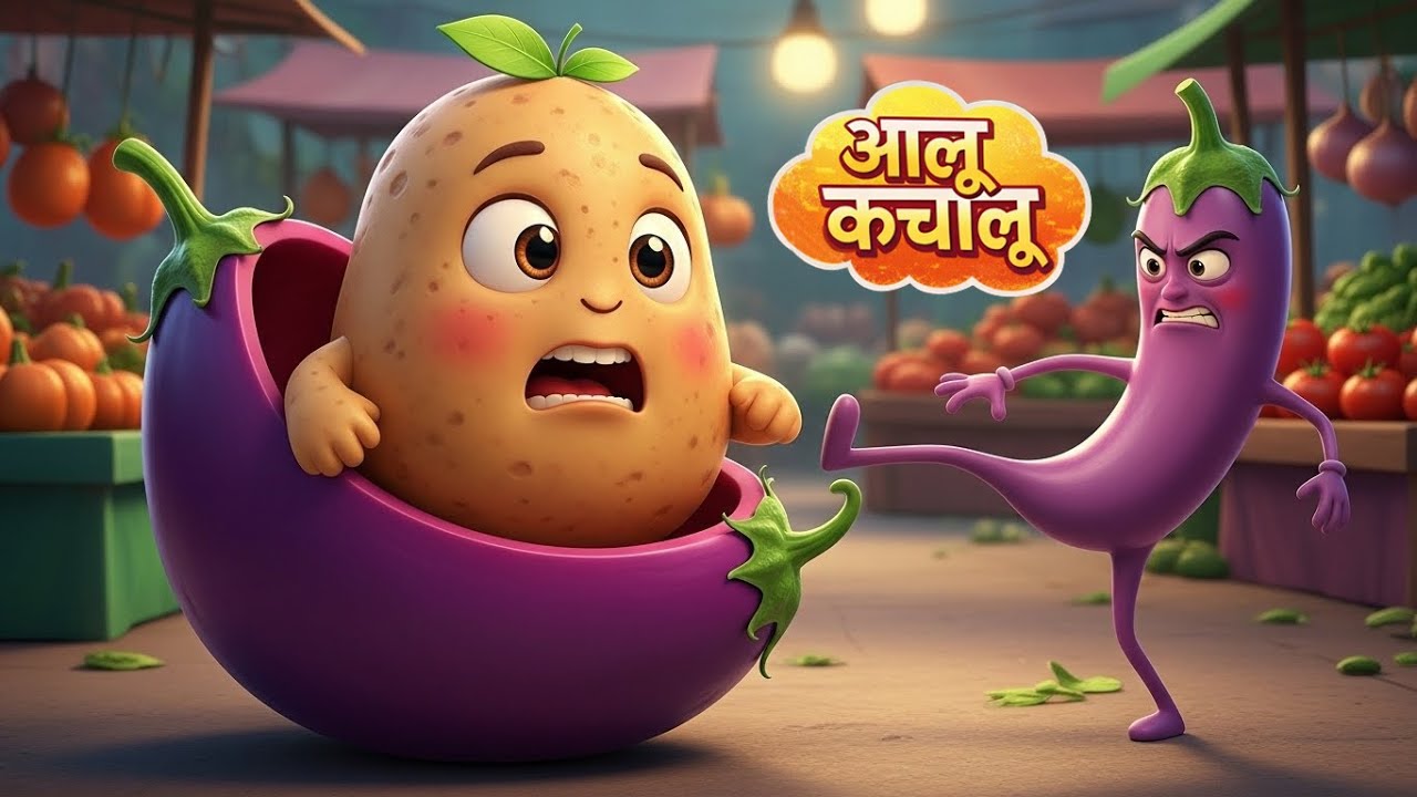 Aaloo Kachaloo Beta Kahan Gaye The?  | 3D Animated Hindi Kids Rhyme