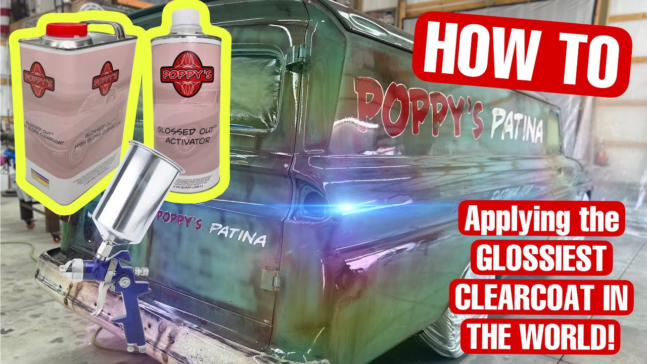 How to Apply Poppy's "Glossed Out" Clear Coat (HVLP Spray Application) THE GLOSSIEST CLEARCOAT MADE