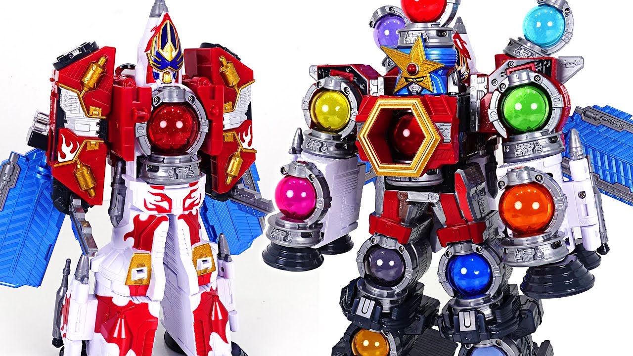 Power Rangers Uchuu Sentai Kyuranger DX Gigant Houohu and DX Kyutamajin - DuDuPopTOY