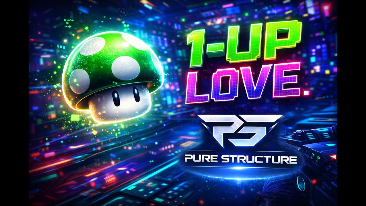 🎮 1-Up Love 🎮 Gamer Techno Instrumental | Pure Structure