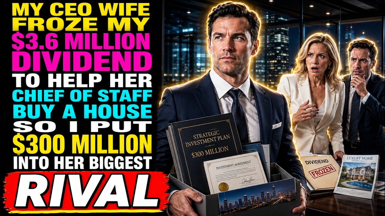 My CEO Wife Froze My $3.6 Million Dividend to Help Her Male Chief of Staff Buy a House