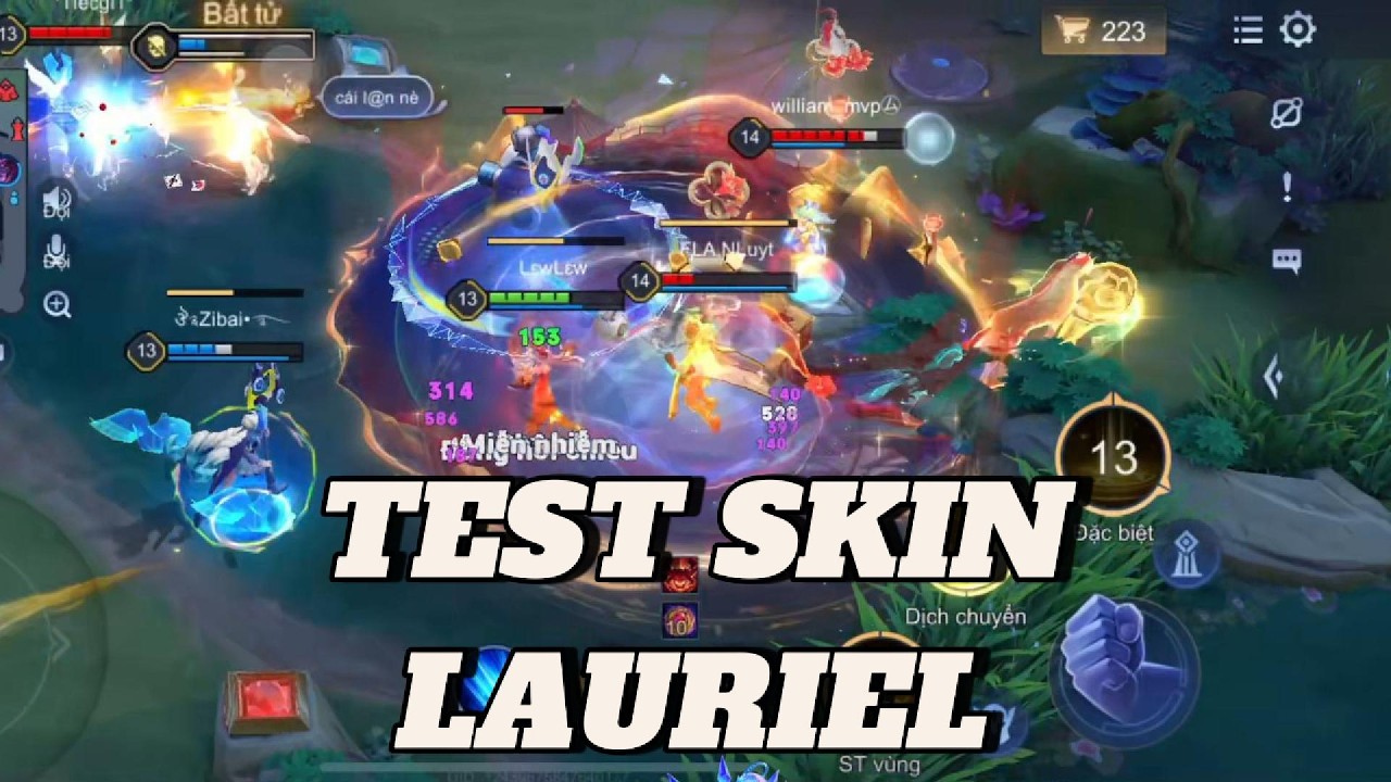 Test Skin Lauriel Cửu Thế Gặp Ngay Combo Jinna Dolia Hồi Máu Hơn Kexto