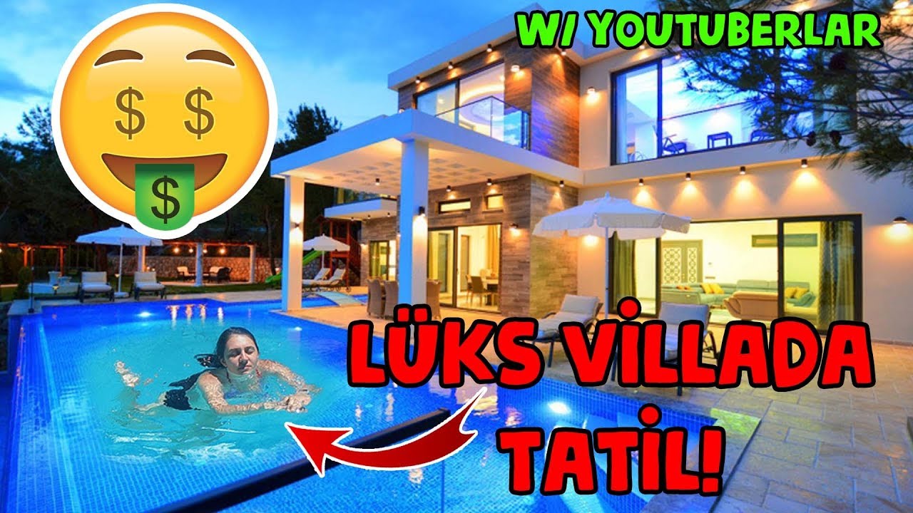LÜKS VİLLADA TATİL 💸🏖️Ünlü Youtuber'larla Tatilde 3 Kere Taşındık! | TATİL VLOG #3