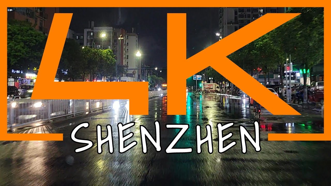 Night Drive in Shenzhen 4K | Raining | China | Oct 2021