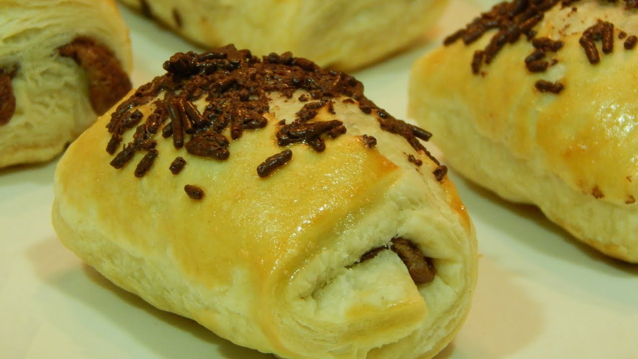Receta fácil napolitanas de chocolate