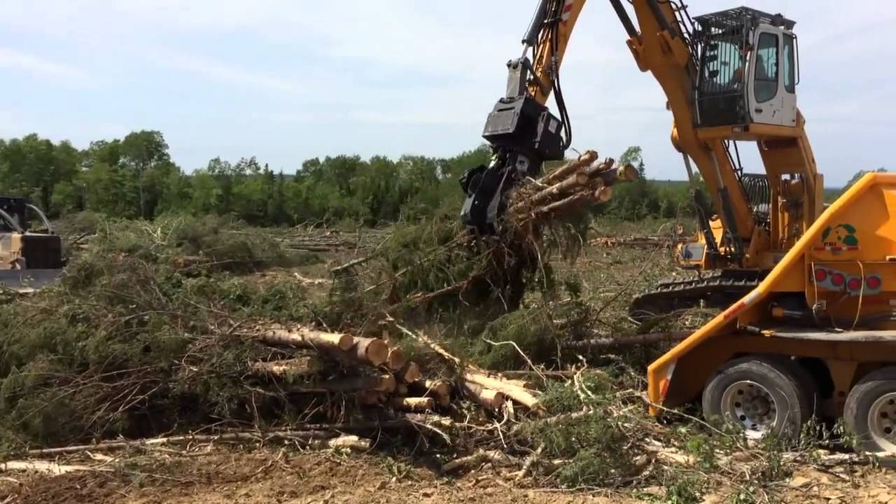 Liebherr 924 Track Excavator & CBI Magnum Force Chipper / Flail
