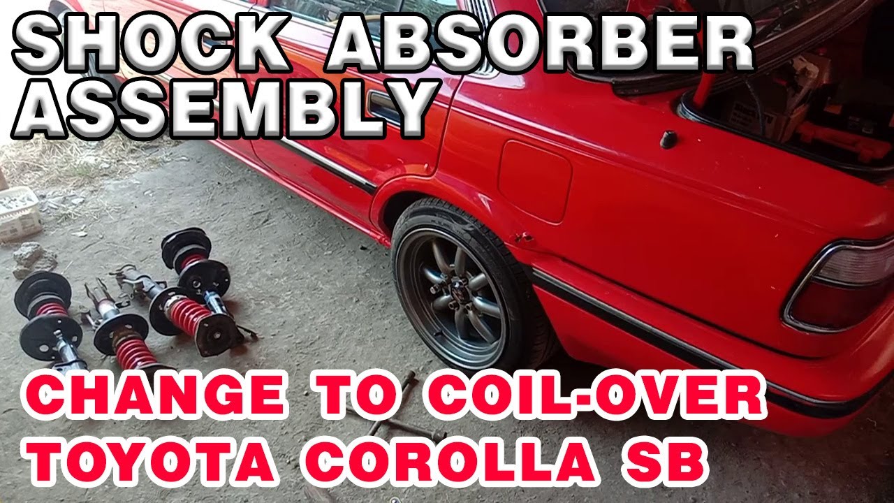 change shock absorber assembly on toyota sb (palit coil-over)