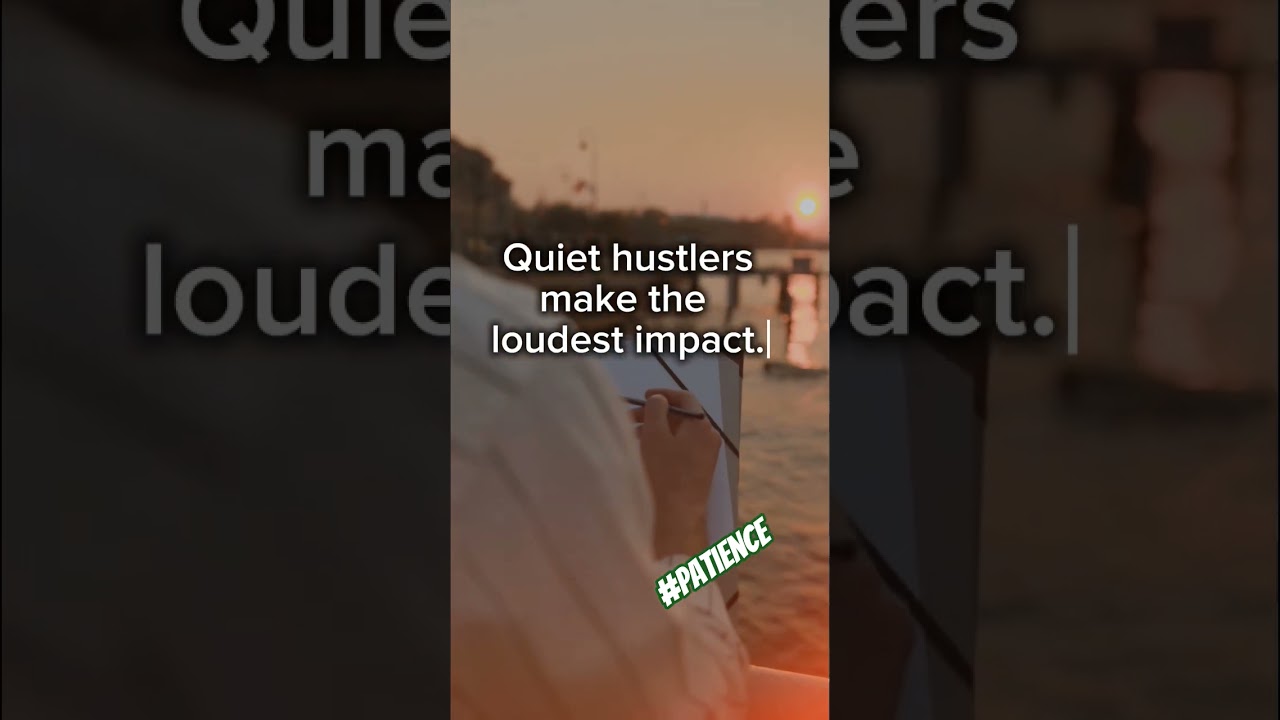 Silent effort, powerful impact. Quiet hustlers make the loudest difference. #motivationalquotes
