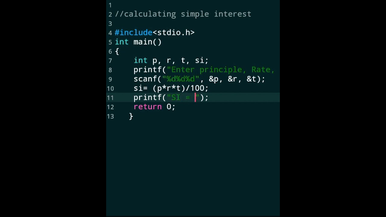 #11 C Programming Exercise💻|| C Language Tutorial 👨&zwj;🏫📓#shorts #coding