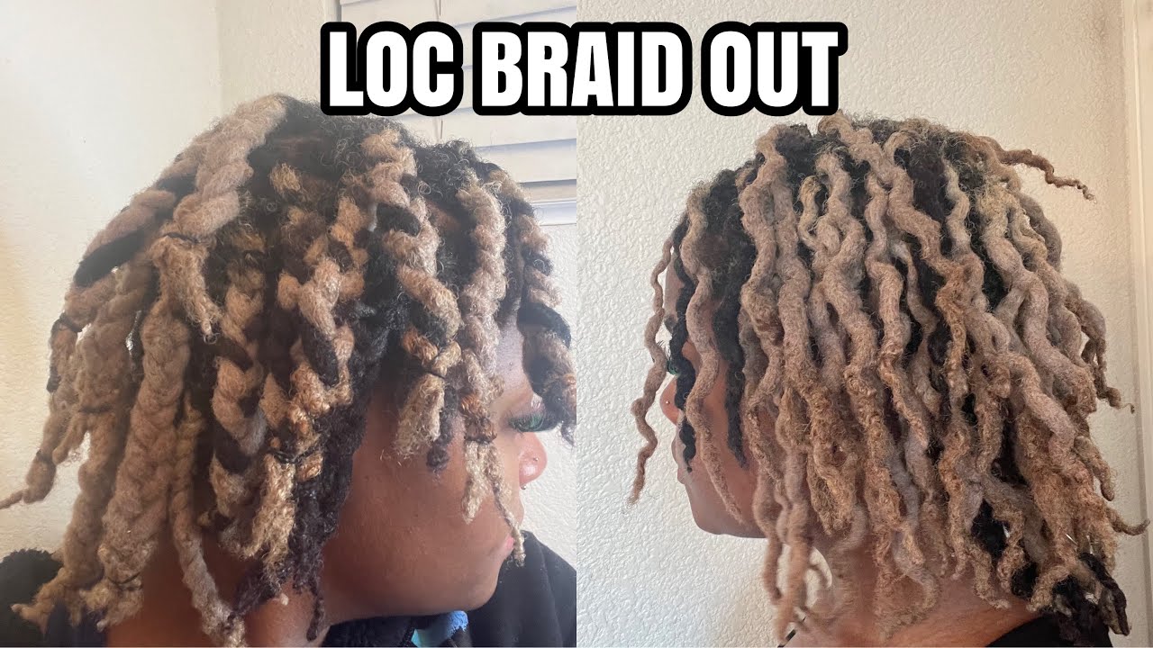 Braid Out on THICK Locs | PERFECT Braid Out on Locs |