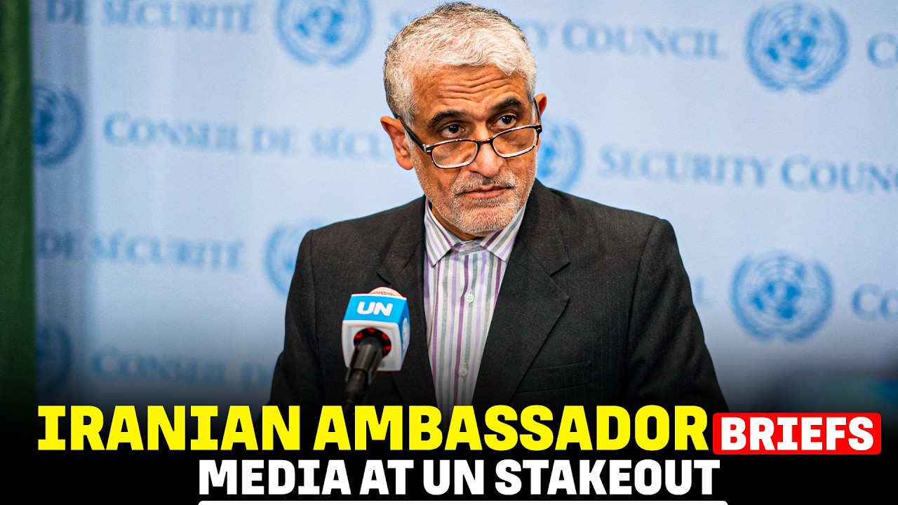 WATCH LIVE: Iranian Ambassador Amir Saeid Iravani speaks at U.N. stakeout | US-Israel | Middle East
