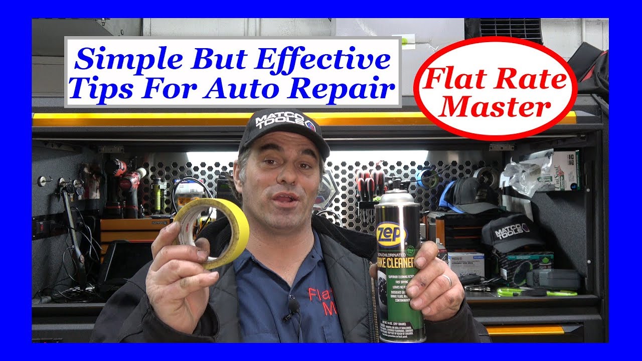 Stupid but effective tips for Auto Repair