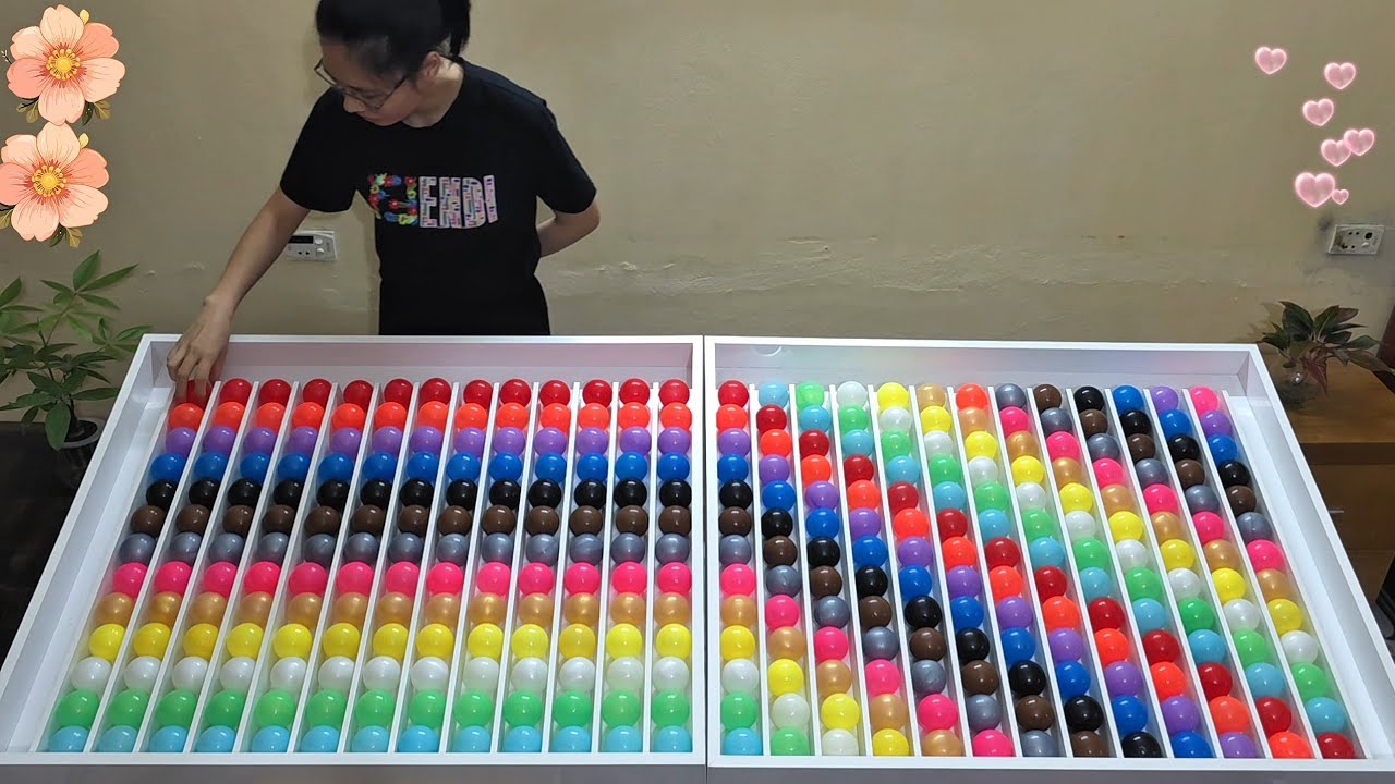 🟣💙💛 Color Ball Sorting Game | Chill Puzzle & ASMR Sounds 🎧🧠