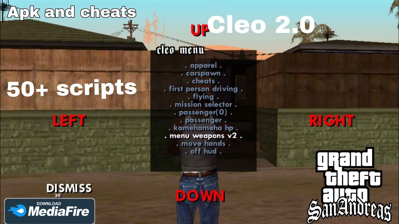 [10 МБ] Cleo 2.0 для GTA San Andreas на Android 2025 | Как скачать скрипты Cleo для GTA SA на And...