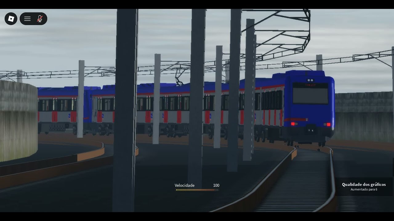 Testando o Serie 2000 metropolitano na linha 12 (Roblox)