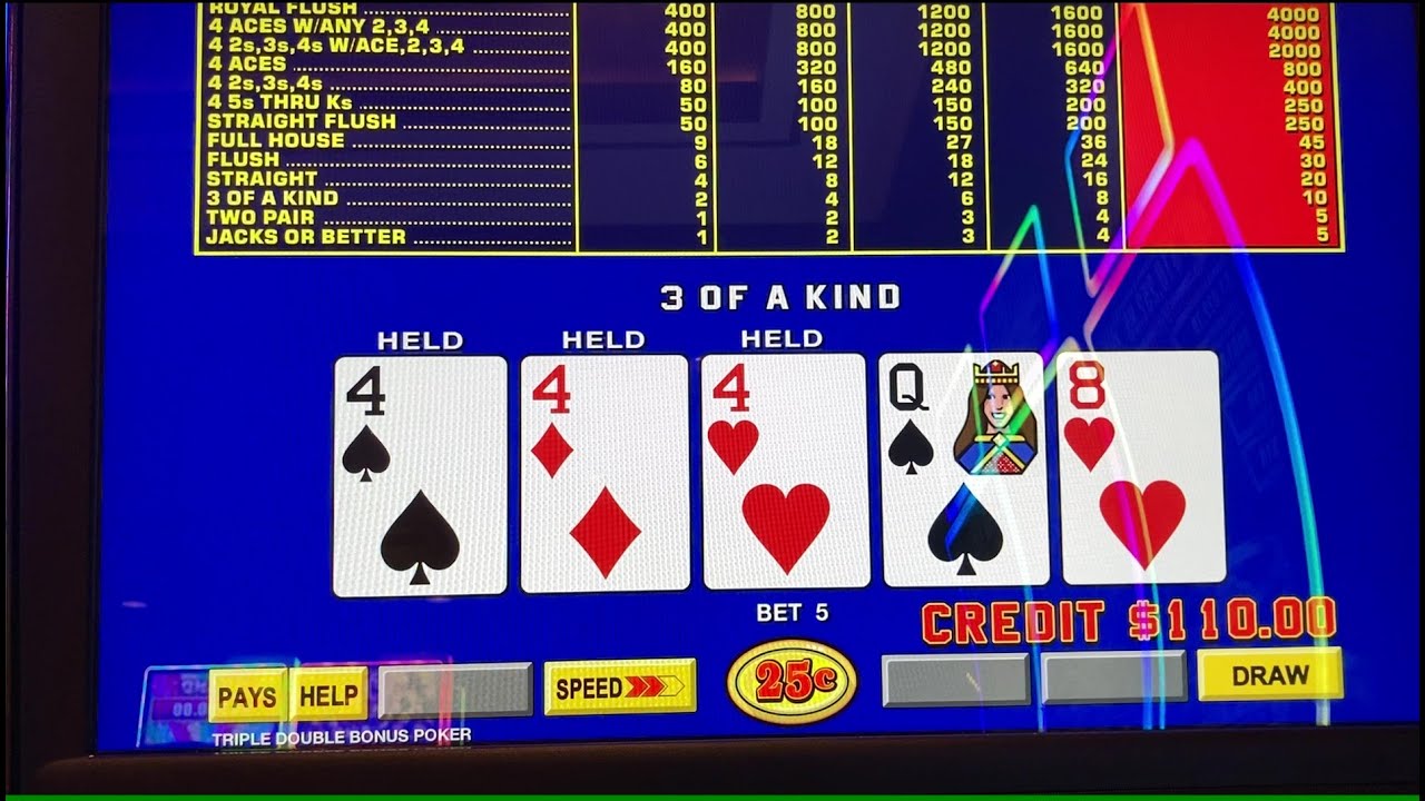 Singe Line Video Poker at El Cortez