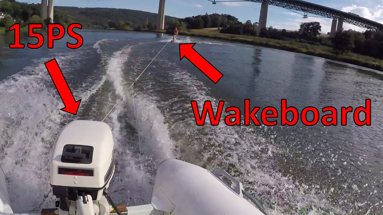 Wakeboarding mit 15PS !? #boatlife