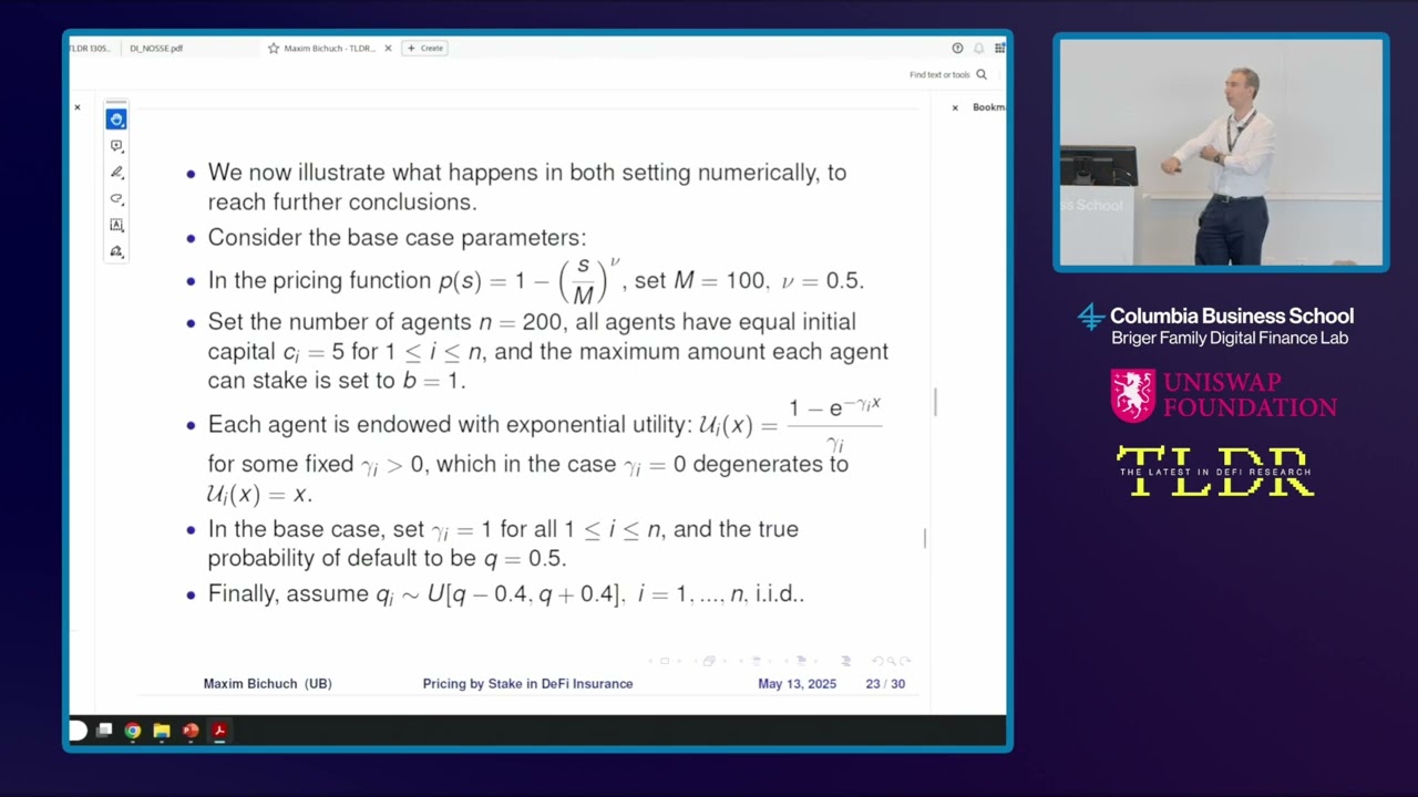 Maxim Bichuch, Pricing by stake in defi insurance  consensus approach, flaws and implications
