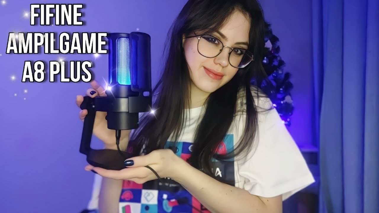 АСМР обзор микрофона  - FIFINE Ampilgame A8 PLUS 🎀  #asmr #асмр