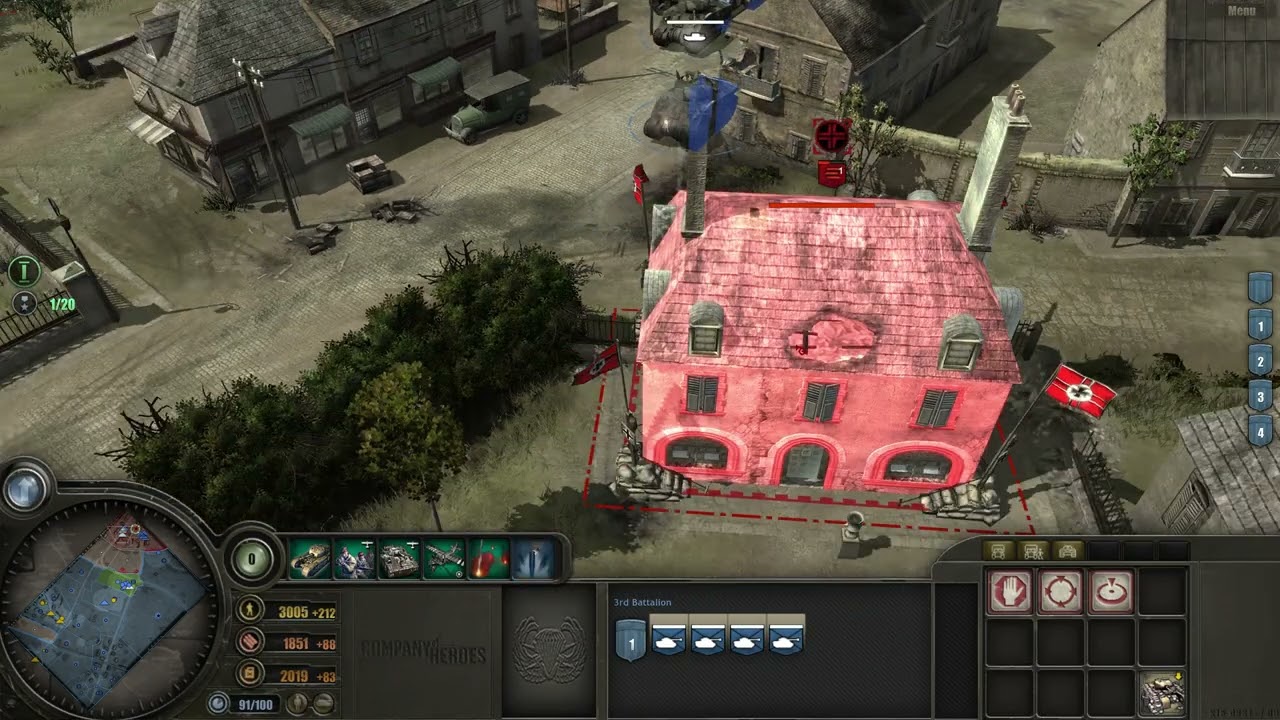 COH1.103, 9. Bourguébus: Marching Onward, Part 4, Expert, Full Objective, Company of Heroes 1