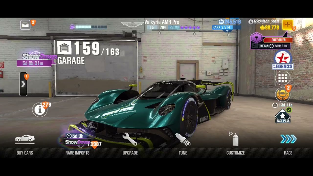 🏁Csr2🏁 Aston Martin Valkyrie AMR Pro *Live setup 8.2)