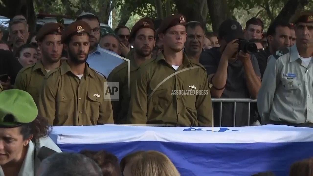 Funeral of soldier killed in Hezbollah drone attack on Israeli military base