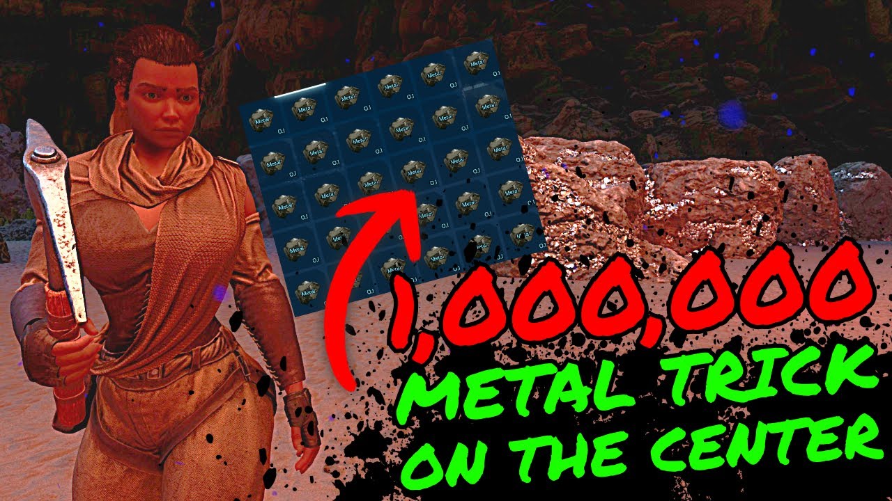 How To Get MILLIONS of METAL on The CENTER in Ark Survival Ascended! The Best Way to get Metal!!!
