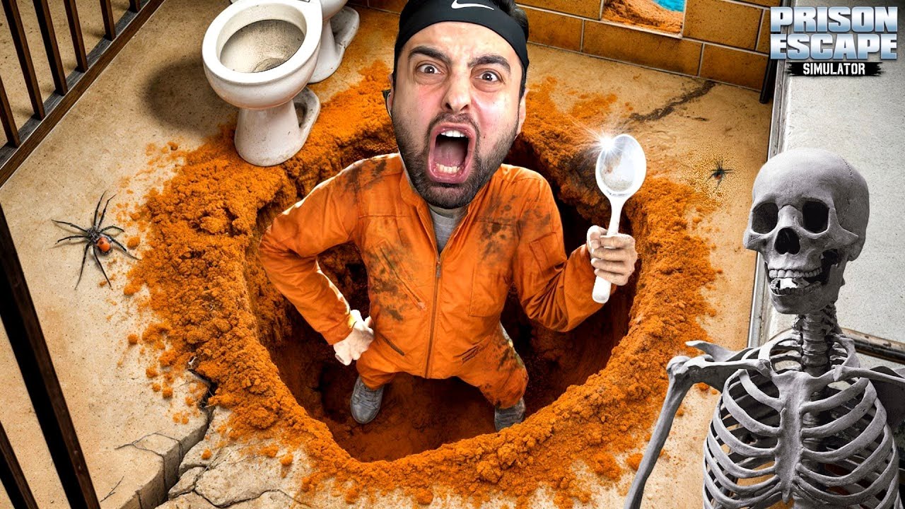 ÖNÜME TABUT ÇIKTI 😱 10 METRE DİBE KAZDIM ! PRISON ESCAPE SIMULATOR DIG OUT BÖLÜM 2