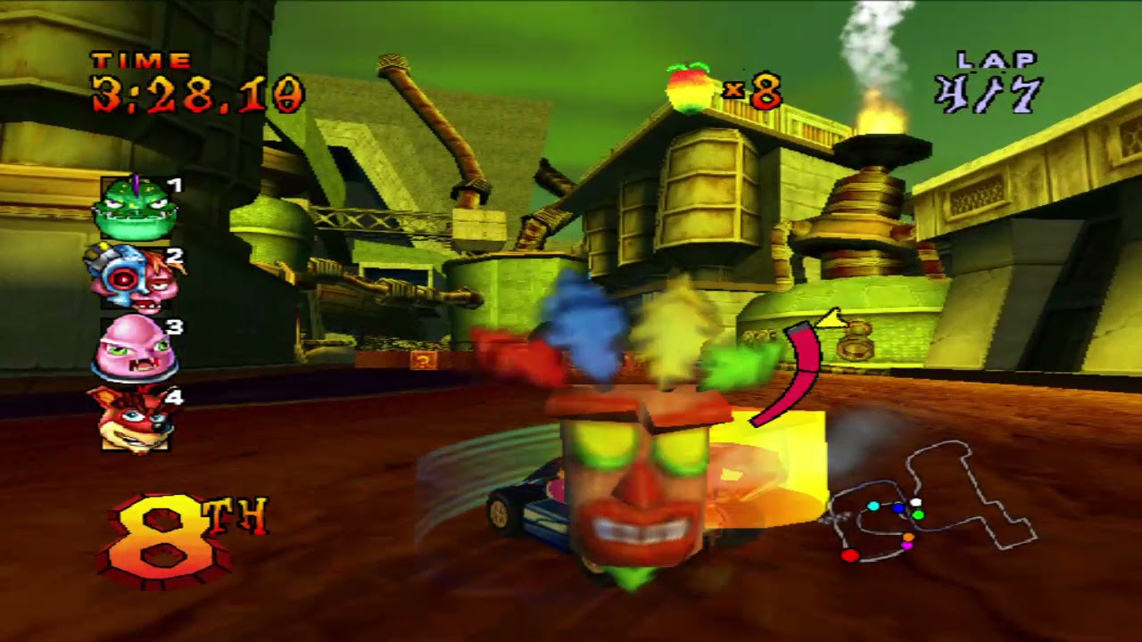 Crash Nitro Kart Assembly Lane 7 Laps Coco
