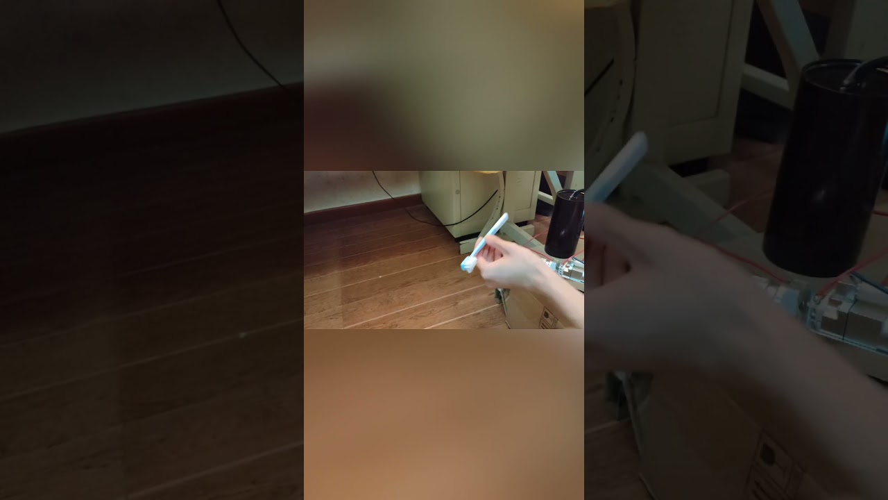 Pulsed YAG laser low power test
